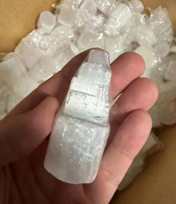 2” Selenite Tower Natural Crystal - ZenMeGifts