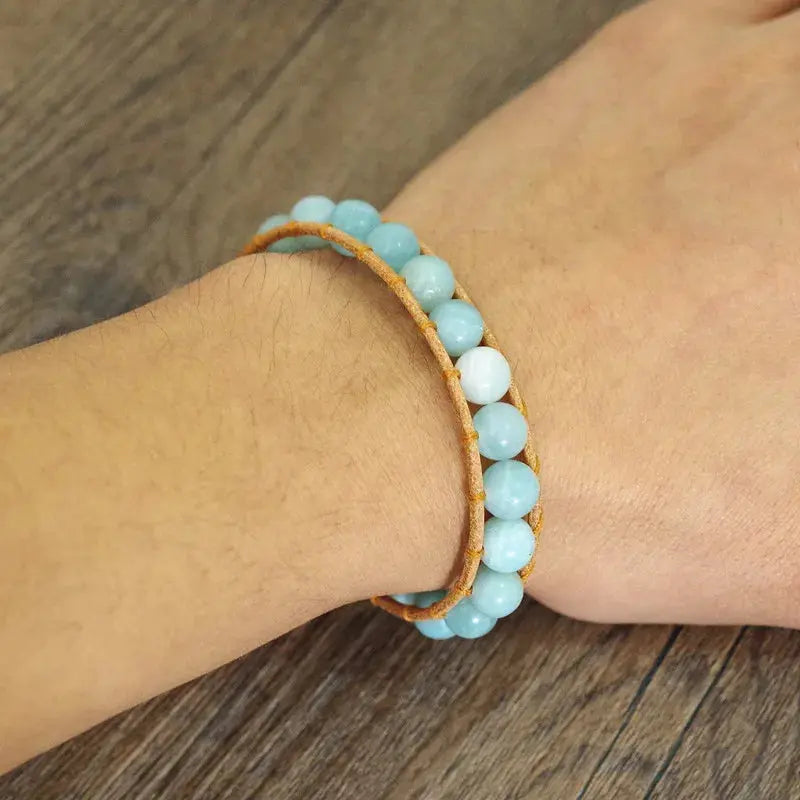 Amazonite Bead Handmade Bracelet ZenMeGifts