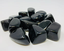 Black Onyx Tumbled Natural Crystals by the pound ZenMeGifts