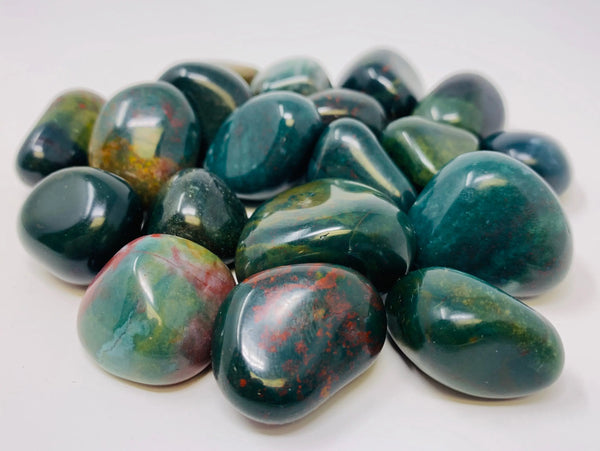 Bloodstone Tumbled Natural Crystals by the pound ZenMeGifts