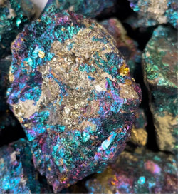 Chalcopyrite Rough Natural Crystals by the pound ZenMeGifts