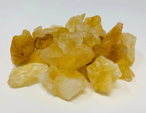 Citrine Rough Natural Crystals by the pound - ZenMeGifts