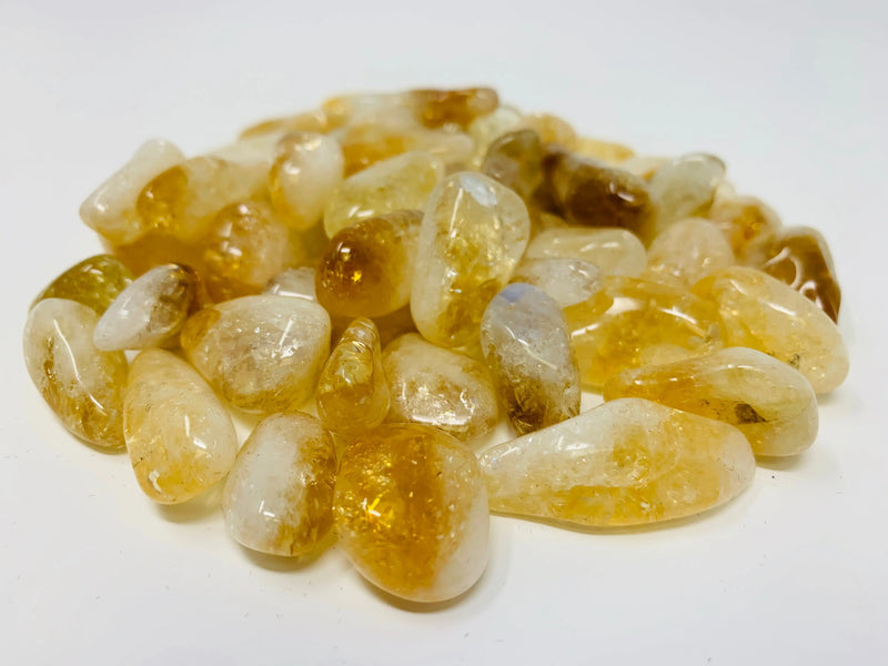 Citrine Tumbled Natural Crystals by the pound ZenMeGifts