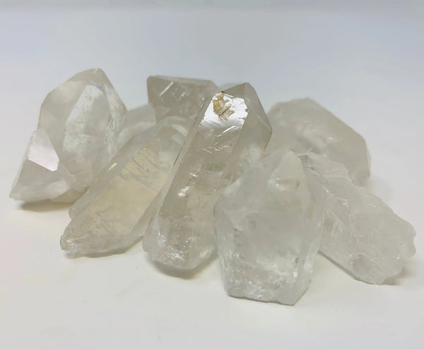 Clear Quartz Points Rough Natural Crystals by the pound - ZenMeGifts