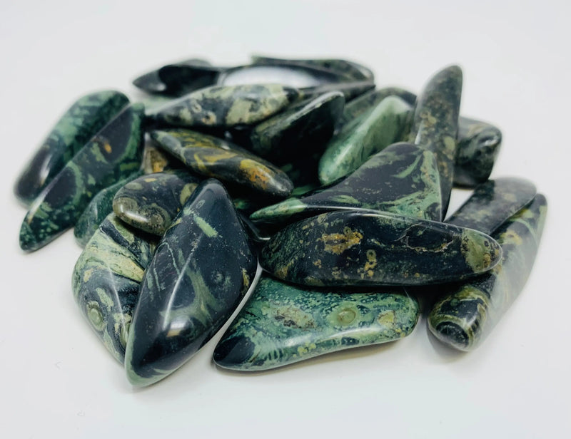 Crocodile Jasper Tumbled Natural Crystals by the pound ZenMeGifts