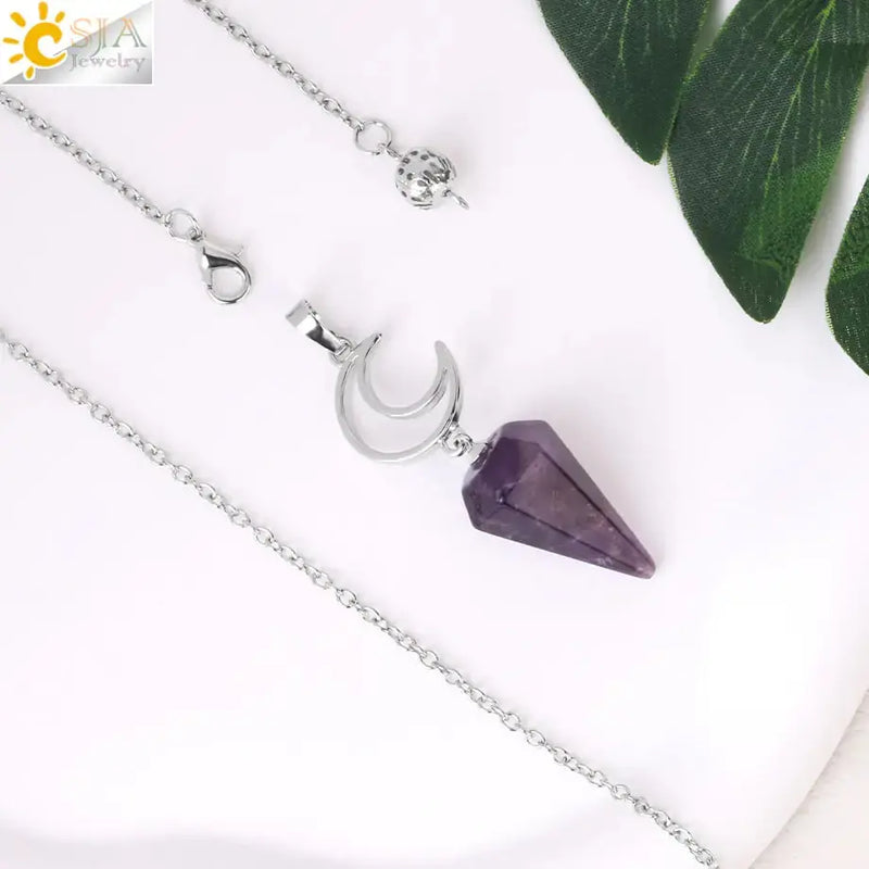 Esoterics Crystal Pendulum for Divination ZenMeGifts