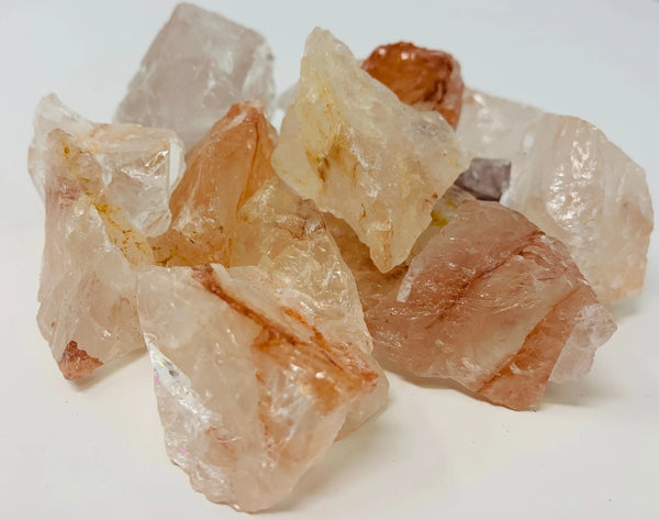 Fire Quartz Rough Natural Crystals by the pound - ZenMeGifts