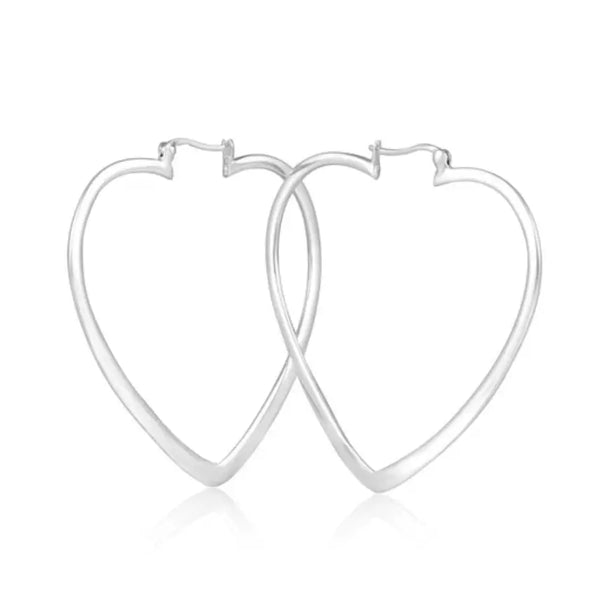 Heart Snap Hoop Earrings - ZenMeGifts