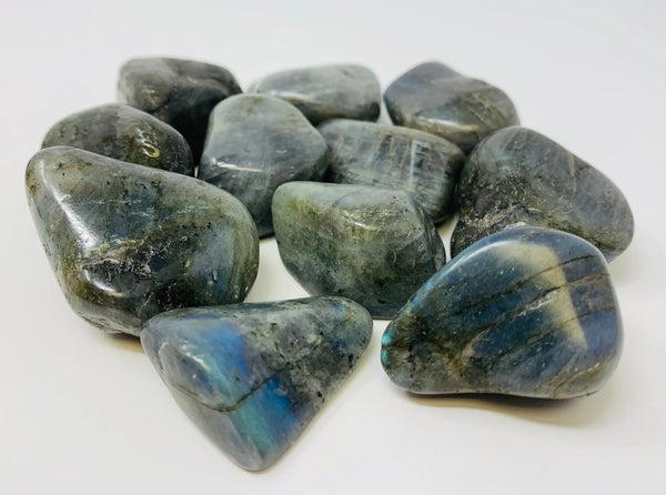 Labradorite Tumbled Natural Crystals by the pound - ZenMeGifts