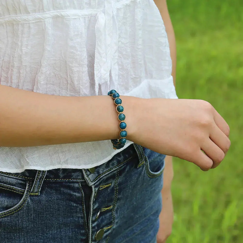 Natural Apatite Handmade Bracelet ZenMeGifts