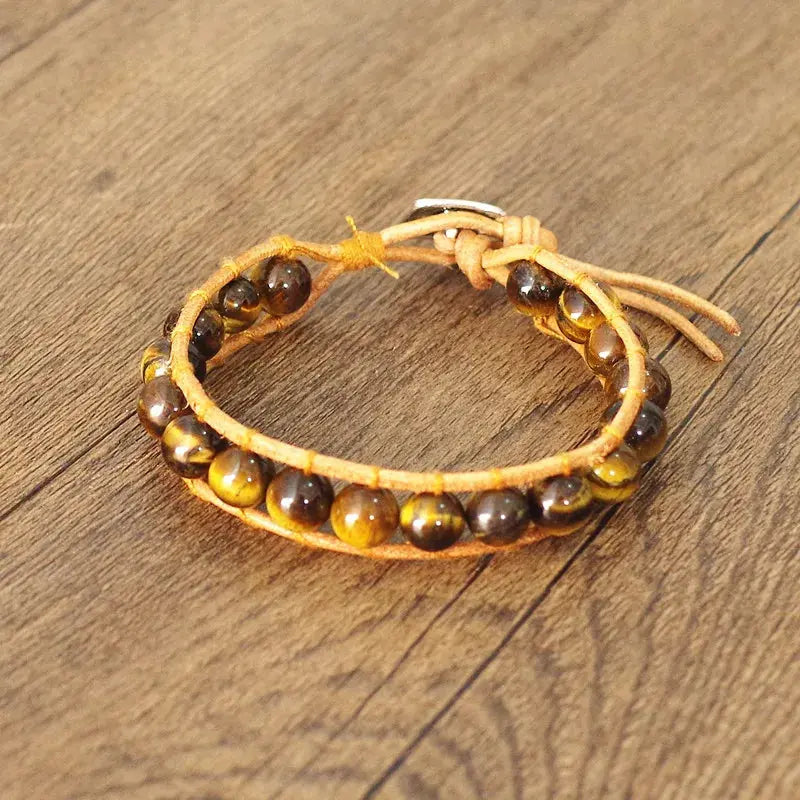 Natural Crystal Tiger Eye Handmade Bracelet ZenMeGifts