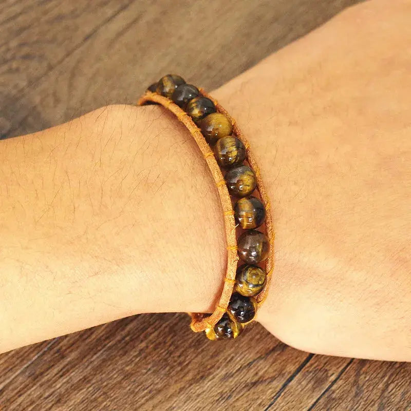 Natural Crystal Tiger Eye Handmade Bracelet ZenMeGifts