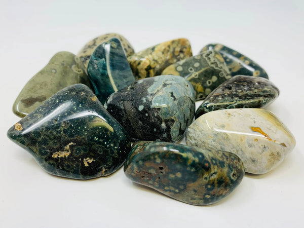 Sea Jasper Tumbled Natural Crystals by the pound ZenMeGifts