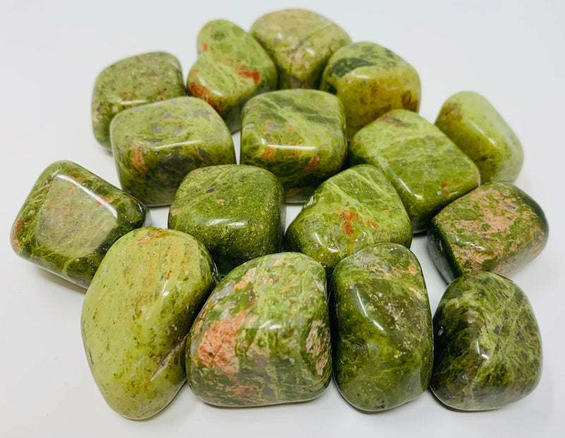 Unakite Tumbled Natural Crystals by the pound - ZenMeGifts