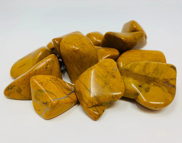 Yellow Jasper Tumbled Natural Crystals by the pound ZenMeGifts